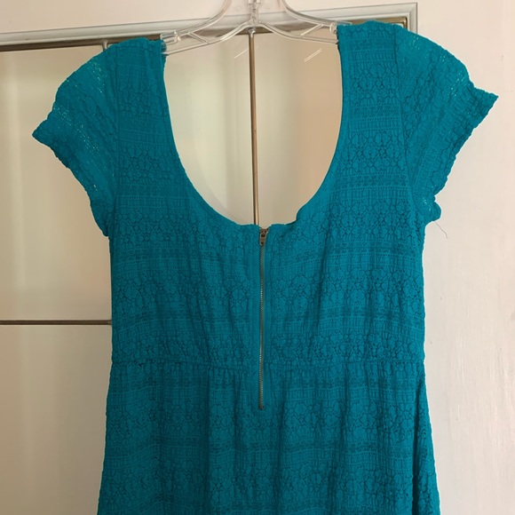 Volcom Babydoll Teal Dress - Picture 4 of 5